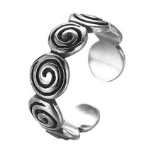 Load image into Gallery viewer, Todorova Antique Beach Punk Rings Vintage Geometric Knuckle Rings for Women Men Carved Adjustable Finger Foot Toe Ring