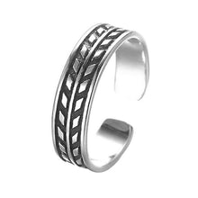 Load image into Gallery viewer, Todorova Antique Beach Punk Rings Vintage Geometric Knuckle Rings for Women Men Carved Adjustable Finger Foot Toe Ring