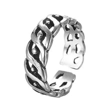 Load image into Gallery viewer, Todorova Antique Beach Punk Rings Vintage Geometric Knuckle Rings for Women Men Carved Adjustable Finger Foot Toe Ring