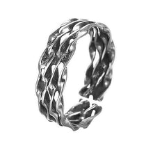 Load image into Gallery viewer, Todorova Antique Beach Punk Rings Vintage Geometric Knuckle Rings for Women Men Carved Adjustable Finger Foot Toe Ring