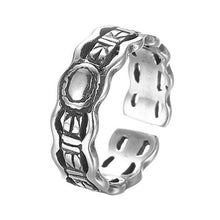 Load image into Gallery viewer, Todorova Antique Beach Punk Rings Vintage Geometric Knuckle Rings for Women Men Carved Adjustable Finger Foot Toe Ring