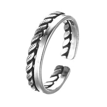 Load image into Gallery viewer, Todorova Antique Beach Punk Rings Vintage Geometric Knuckle Rings for Women Men Carved Adjustable Finger Foot Toe Ring
