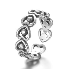 Load image into Gallery viewer, Todorova Antique Beach Punk Rings Vintage Geometric Knuckle Rings for Women Men Carved Adjustable Finger Foot Toe Ring