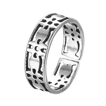 Load image into Gallery viewer, Todorova Antique Beach Punk Rings Vintage Geometric Knuckle Rings for Women Men Carved Adjustable Finger Foot Toe Ring