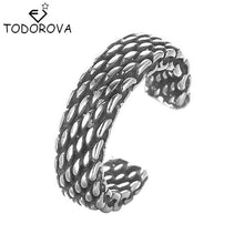 Load image into Gallery viewer, Todorova Antique Beach Punk Rings Vintage Geometric Knuckle Rings for Women Men Carved Adjustable Finger Foot Toe Ring