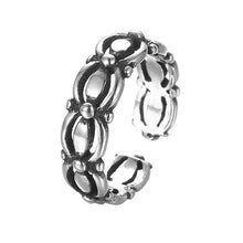 Load image into Gallery viewer, Todorova Antique Beach Punk Rings Vintage Geometric Knuckle Rings for Women Men Carved Adjustable Finger Foot Toe Ring