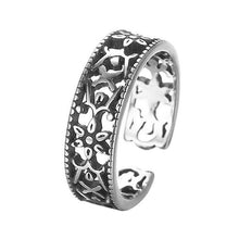 Load image into Gallery viewer, Todorova Antique Beach Punk Rings Vintage Geometric Knuckle Rings for Women Men Carved Adjustable Finger Foot Toe Ring