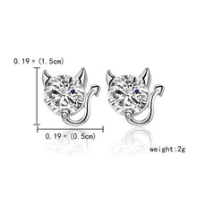 Load image into Gallery viewer, Rinhoo Cute Kitten Animal Stud Earrings Fashion Jewelry Gifts Women   Girls Daily Sweet Cat Ear Design Minimalist Trendy Earring