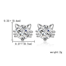 Load image into Gallery viewer, Rinhoo Cute Kitten Animal Stud Earrings Fashion Jewelry Gifts Women   Girls Daily Sweet Cat Ear Design Minimalist Trendy Earring