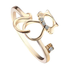 Load image into Gallery viewer, Todorova Punk Rock Skull Ring Female Heart DNA Wave Rings for Women Fashion Men Jewelry Toe Ring Dropshipping
