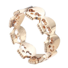 Load image into Gallery viewer, Todorova Punk Rock Skull Ring Female Heart DNA Wave Rings for Women Fashion Men Jewelry Toe Ring Dropshipping