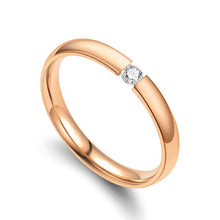 Load image into Gallery viewer, Engagement Ring for Women Stainless Steel Silver Gold Color Finger Girl Gift US Size 5 6 7 8 9 10 11 12 13 Fashion Jewelry 2019