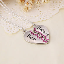 Load image into Gallery viewer, New Hot Heart Broken Style 2-Piece And 3 Parts Pendant Necklace Best Friend Forever Necklace Jewelry Gift For Girl