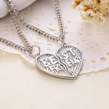 Load image into Gallery viewer, New Hot Heart Broken Style 2-Piece And 3 Parts Pendant Necklace Best Friend Forever Necklace Jewelry Gift For Girl