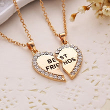 Load image into Gallery viewer, New Hot Heart Broken Style 2-Piece And 3 Parts Pendant Necklace Best Friend Forever Necklace Jewelry Gift For Girl