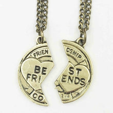 Load image into Gallery viewer, New Hot Heart Broken Style 2-Piece And 3 Parts Pendant Necklace Best Friend Forever Necklace Jewelry Gift For Girl