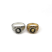 Load image into Gallery viewer, New Fashion Gold and Silver Colors Classic Men's Punk Style Hip Hop Ring Lion Head males man Finger rings for men women