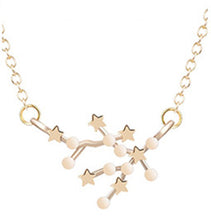 Load image into Gallery viewer, QIMING 12 Constellation Zodiac Sign Necklace For Women Gold Silver Jewelry Leo Libra Aries Pendant Horoscope Astrology Necklace