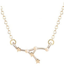 Load image into Gallery viewer, QIMING 12 Constellation Zodiac Sign Necklace For Women Gold Silver Jewelry Leo Libra Aries Pendant Horoscope Astrology Necklace
