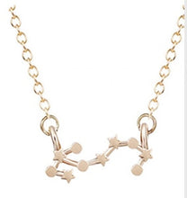 Load image into Gallery viewer, QIMING 12 Constellation Zodiac Sign Necklace For Women Gold Silver Jewelry Leo Libra Aries Pendant Horoscope Astrology Necklace