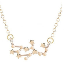 Load image into Gallery viewer, QIMING 12 Constellation Zodiac Sign Necklace For Women Gold Silver Jewelry Leo Libra Aries Pendant Horoscope Astrology Necklace