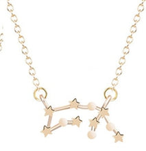Load image into Gallery viewer, QIMING 12 Constellation Zodiac Sign Necklace For Women Gold Silver Jewelry Leo Libra Aries Pendant Horoscope Astrology Necklace