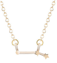 Load image into Gallery viewer, QIMING 12 Constellation Zodiac Sign Necklace For Women Gold Silver Jewelry Leo Libra Aries Pendant Horoscope Astrology Necklace