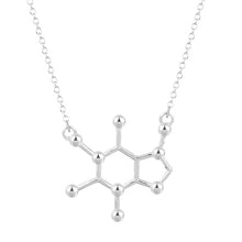 Load image into Gallery viewer, QIAMNI Serotonin Molecule Chemistry Geometric Polygon Pendant Necklace Dopamine Love Jewelry Christmas Party Gift for Girl Women
