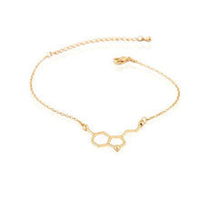 Load image into Gallery viewer, QIAMNI Serotonin Molecule Chemistry Geometric Polygon Pendant Necklace Dopamine Love Jewelry Christmas Party Gift for Girl Women