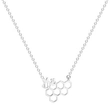 Load image into Gallery viewer, QIAMNI Serotonin Molecule Chemistry Geometric Polygon Pendant Necklace Dopamine Love Jewelry Christmas Party Gift for Girl Women