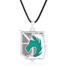 Load image into Gallery viewer, Attack on Titan Necklaces Pendants Wings Of Liberty Metal Unisex Leather Chain Fashion Jewelry Pendant Two Colors