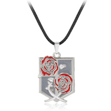 Load image into Gallery viewer, Attack on Titan Necklaces Pendants Wings Of Liberty Metal Unisex Leather Chain Fashion Jewelry Pendant Two Colors