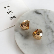 Load image into Gallery viewer, Minimalist Europe and the United States metal smooth texture fashion punk female students ear studs women's fashion jewelry gift