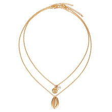 Load image into Gallery viewer, 2018 New Multilayer Crystal Shell Moon Pendant Necklaces For Women Vintage Charm Choker Necklace Statement Party Jewelry Gift