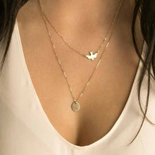 Load image into Gallery viewer, 2018 New Multilayer Crystal Shell Moon Pendant Necklaces For Women Vintage Charm Choker Necklace Statement Party Jewelry Gift