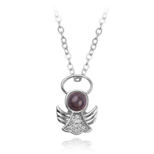 Load image into Gallery viewer, 2018 New Arrival Rose Gold&amp;Silver 100 languages I love you Projection Pendant Necklace Romantic Love Memory Wedding Jewelery
