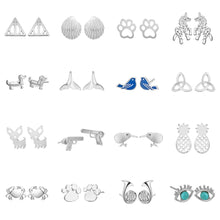 Load image into Gallery viewer, Todorova Female Cat Paw Crab Hummingbird Animal Stud Earring Women Earrings Minimalist Jewelry Accessories Gifts oorbellen