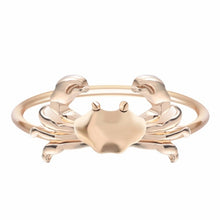 Load image into Gallery viewer, QIAMNI DNA Fish Tail Pineapple Molecule Heart Puzzle Pulse Ring for Women Elephant Deer Crab Ring Best Friend Birthday Gift