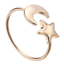 Load image into Gallery viewer, QIAMNI DNA Fish Tail Pineapple Molecule Heart Puzzle Pulse Ring for Women Elephant Deer Crab Ring Best Friend Birthday Gift