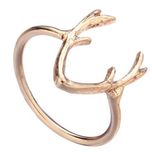 Load image into Gallery viewer, QIAMNI DNA Fish Tail Pineapple Molecule Heart Puzzle Pulse Ring for Women Elephant Deer Crab Ring Best Friend Birthday Gift