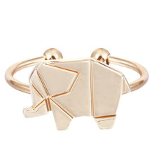 Load image into Gallery viewer, QIAMNI DNA Fish Tail Pineapple Molecule Heart Puzzle Pulse Ring for Women Elephant Deer Crab Ring Best Friend Birthday Gift
