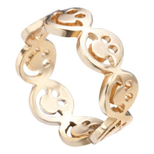 Load image into Gallery viewer, QIAMNI DNA Fish Tail Pineapple Molecule Heart Puzzle Pulse Ring for Women Elephant Deer Crab Ring Best Friend Birthday Gift