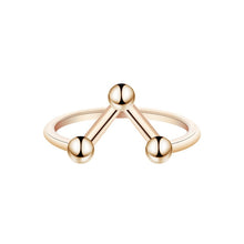 Load image into Gallery viewer, QIAMNI DNA Fish Tail Pineapple Molecule Heart Puzzle Pulse Ring for Women Elephant Deer Crab Ring Best Friend Birthday Gift