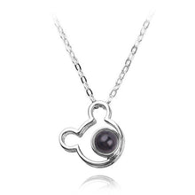 Load image into Gallery viewer, 2018 New Arrival Rose Gold&amp;Silver 100 languages I love you Projection Pendant Necklace Romantic Love Memory Wedding Jewelery