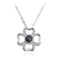 Load image into Gallery viewer, 2018 New Arrival Rose Gold&amp;Silver 100 languages I love you Projection Pendant Necklace Romantic Love Memory Wedding Jewelery