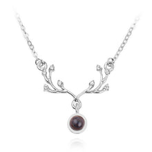 Load image into Gallery viewer, 2018 New Arrival Rose Gold&amp;Silver 100 languages I love you Projection Pendant Necklace Romantic Love Memory Wedding Jewelery