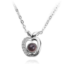 Load image into Gallery viewer, 2018 New Arrival Rose Gold&amp;Silver 100 languages I love you Projection Pendant Necklace Romantic Love Memory Wedding Jewelery