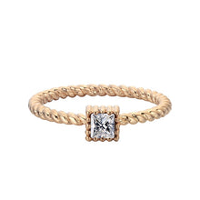 Load image into Gallery viewer, Gold Silver Minimalist Ring Women's CZ Crystal Cactus DNA Chemistry Moon Size 7 Wedding Knuckle Boho Rings Fashion Jewelry