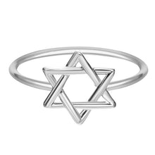 Load image into Gallery viewer, Gold Silver Minimalist Ring Women's CZ Crystal Cactus DNA Chemistry Moon Size 7 Wedding Knuckle Boho Rings Fashion Jewelry