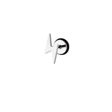 Load image into Gallery viewer, New Arrival Trendy minimalist Flash shaped Stud Earrings For Women Men stainless steel Ear jewelry Birthday Gifts
